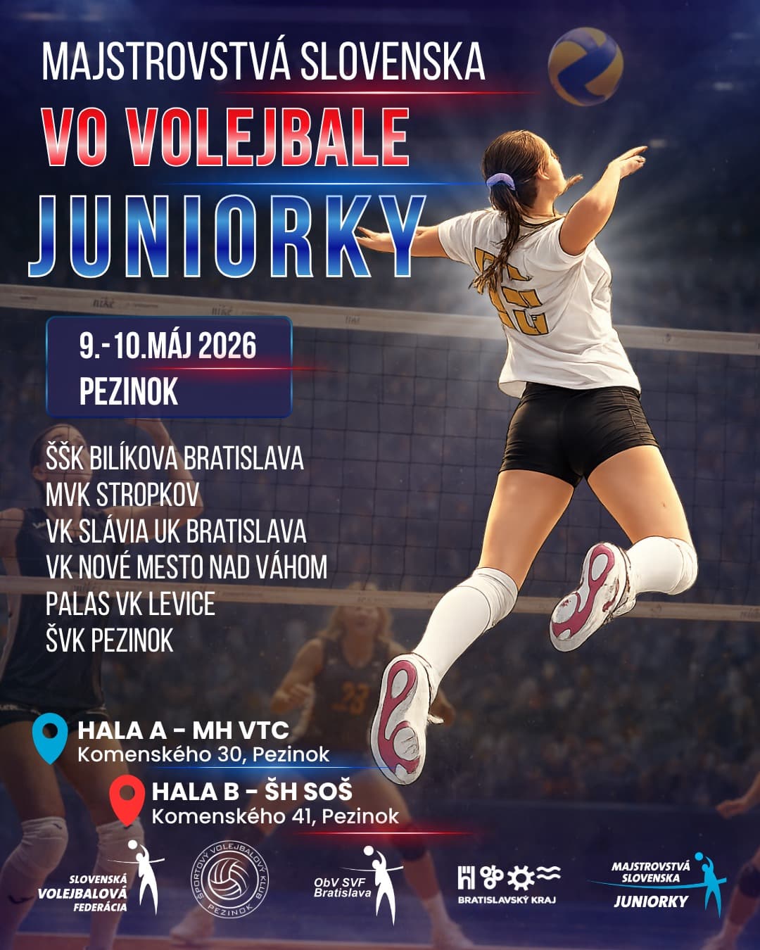 Finálový turnaj M-SR junioriek (9.-10.5.2026, Pezinok)
