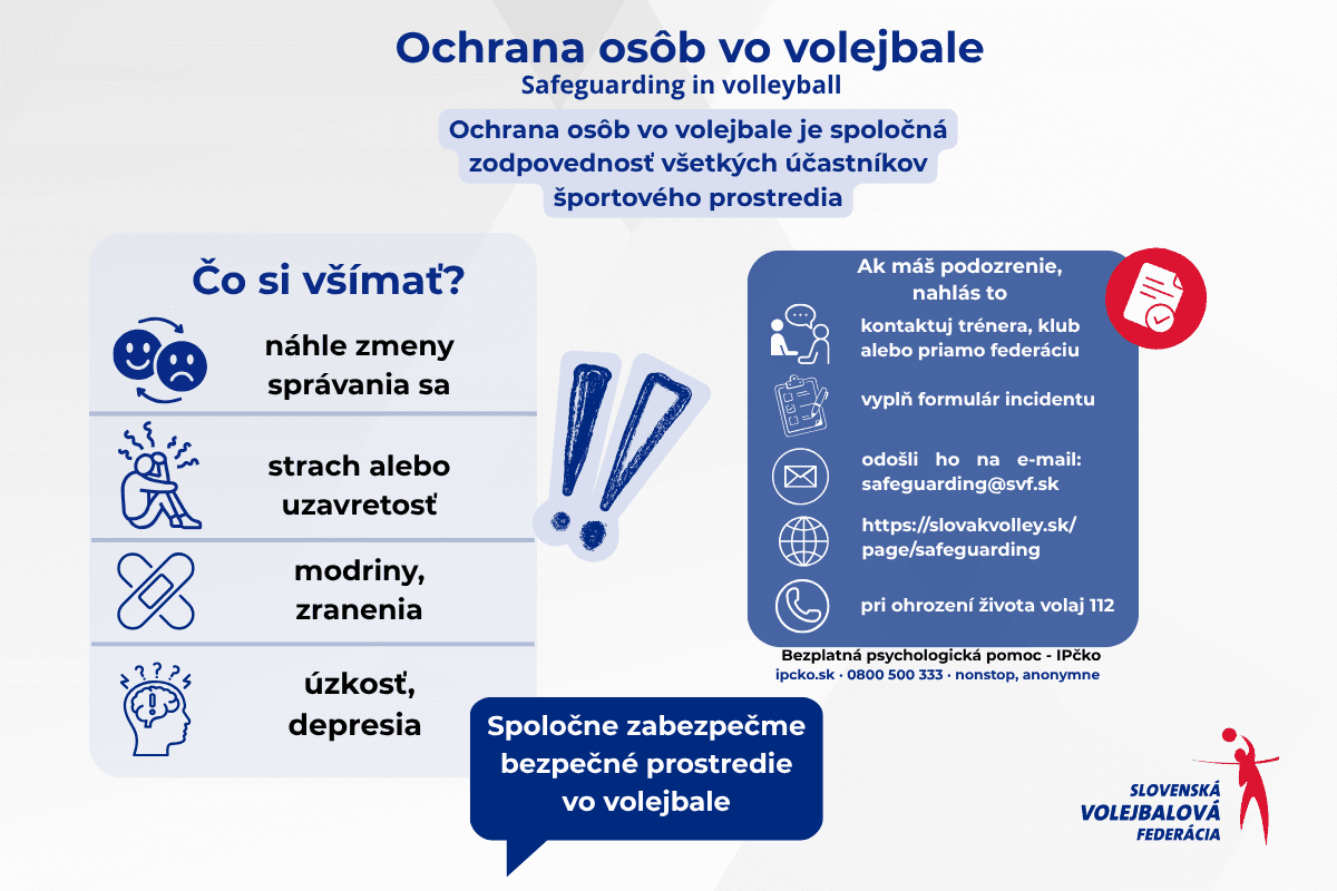 Bezpečný volejbal tvoríme spoločne