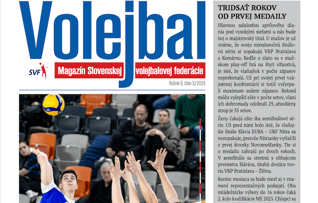 Vychádza nové číslo magazínu Volejbal - marec 2025