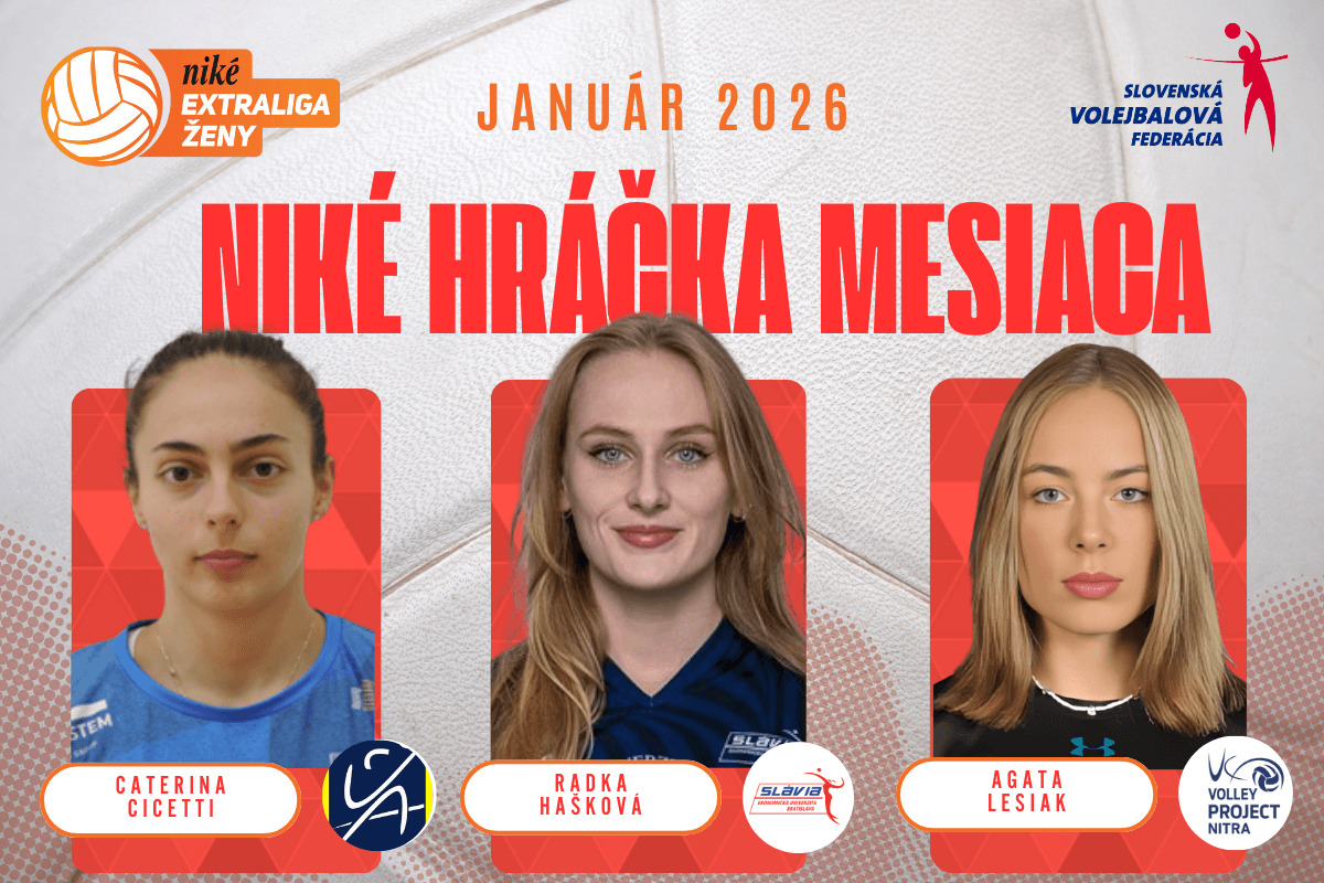 Hlasujte o hráča a hráčku mesiaca január Niké Extraligy