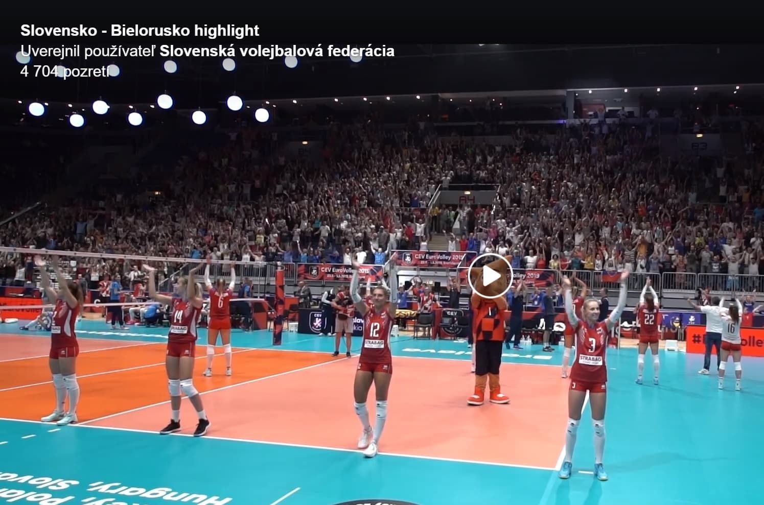 Najlepšie videá z EuroVolley 2019 v Bratislave
