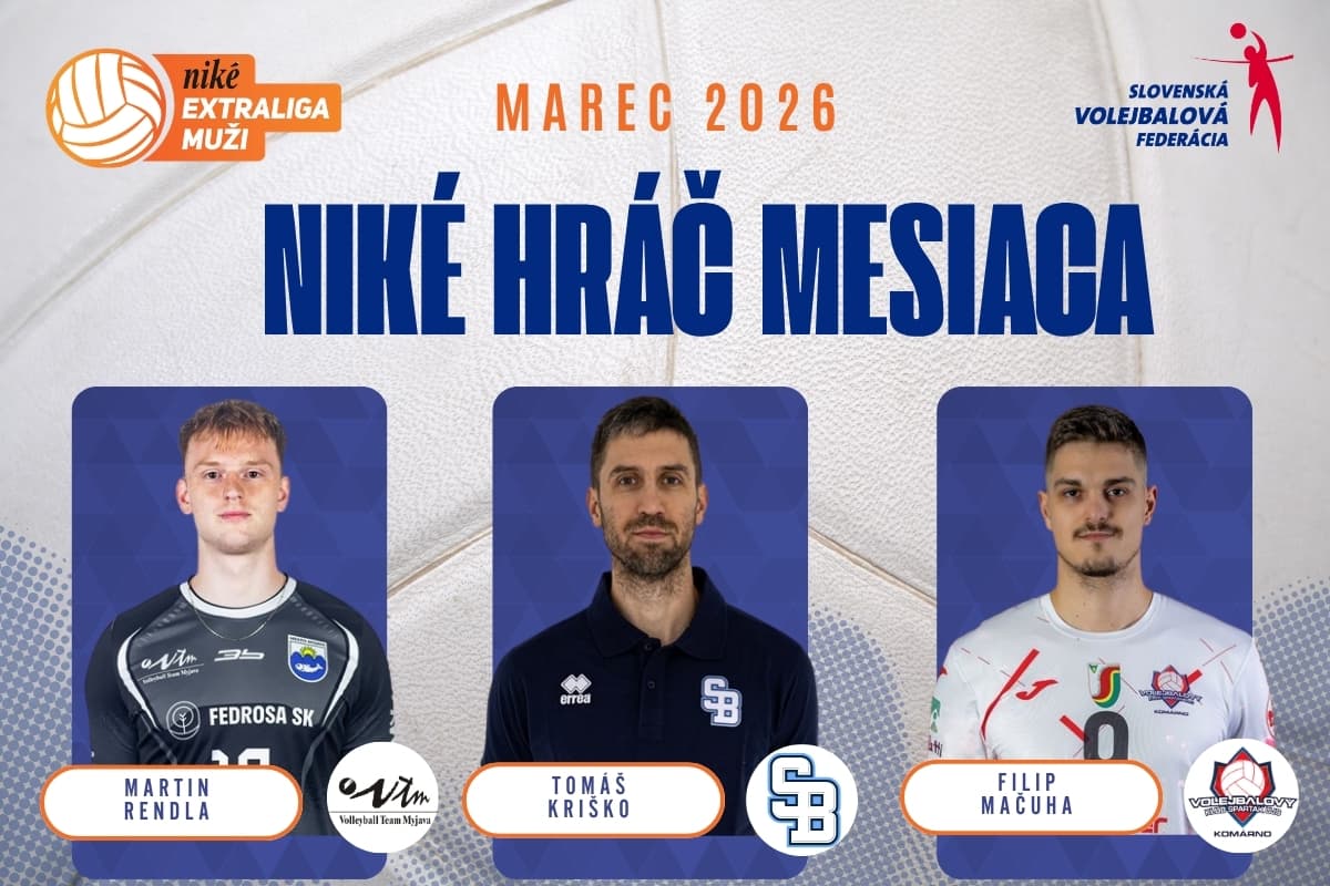 Hlasujte o hráča a hráčku mesiaca marec Niké Extraligy