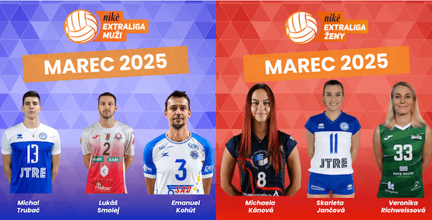 Hlasujte o hráča a hráčku mesiaca marec Niké Extraligy