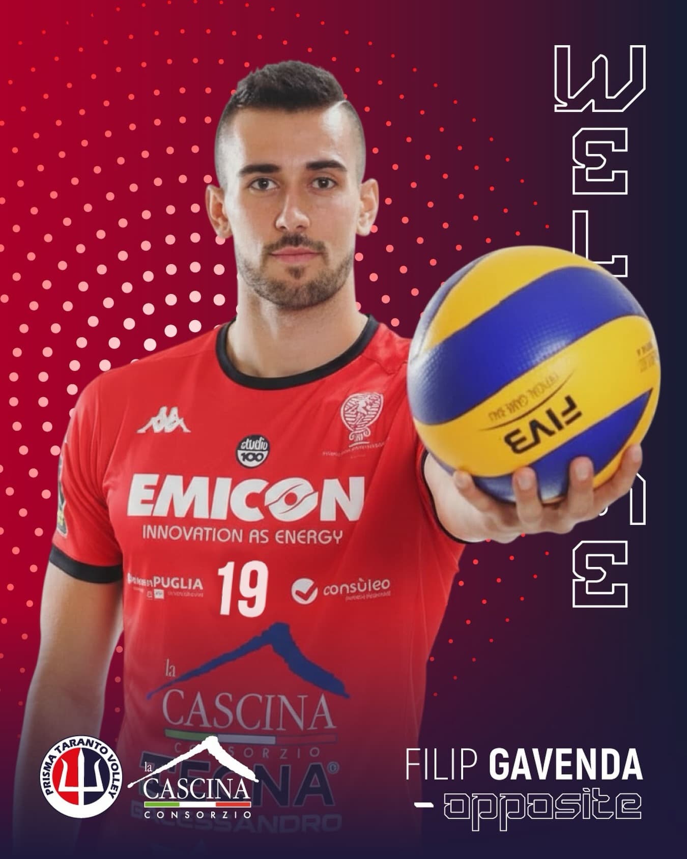 Filip Gavenda posilnil v talianskej Serie A2 Taranto