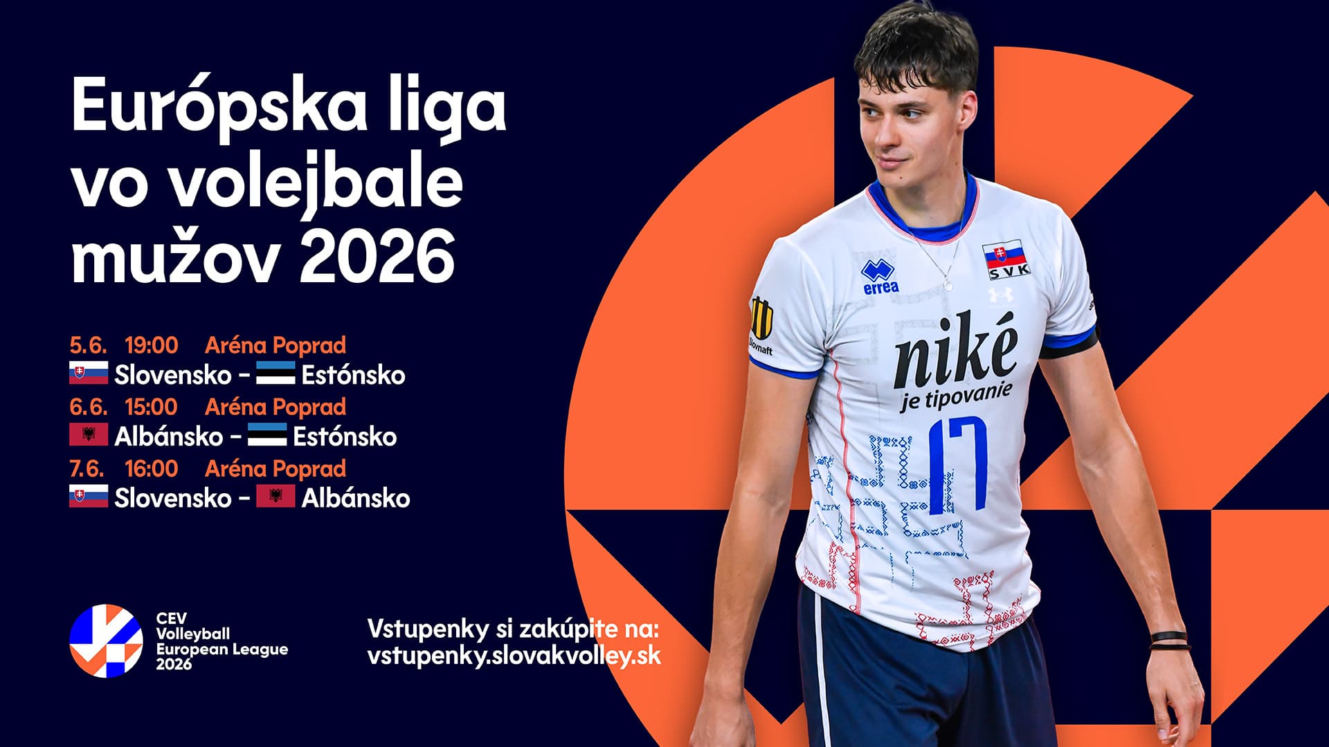 Bulletin k Európskej lige mužov v Poprade