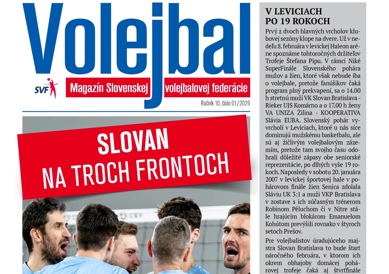 Vychádza nové číslo magazínu Volejbal – január 2026