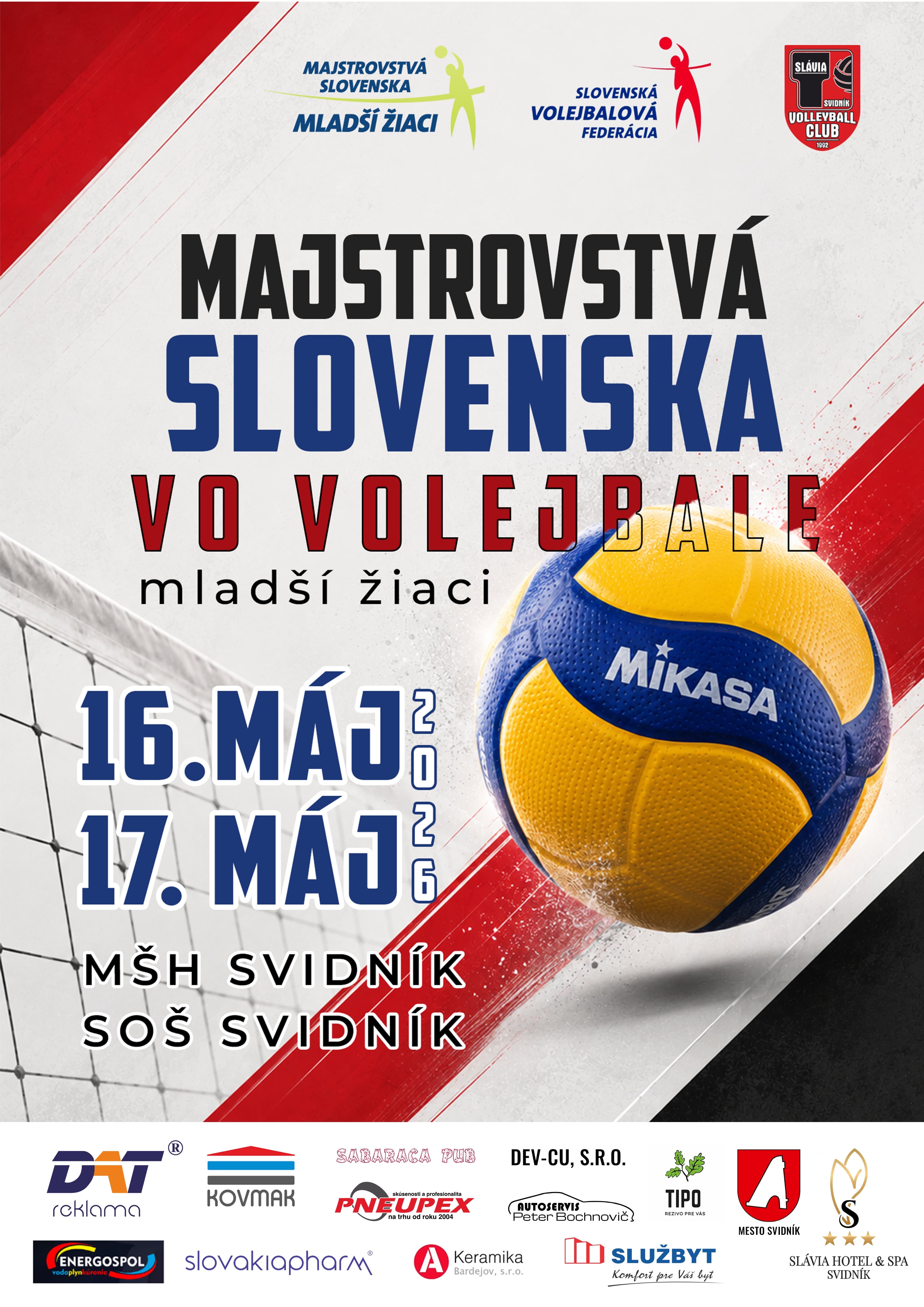 Finálový turnaj M-SR mladších žiakov (16.-17.5.2026, Svidník)