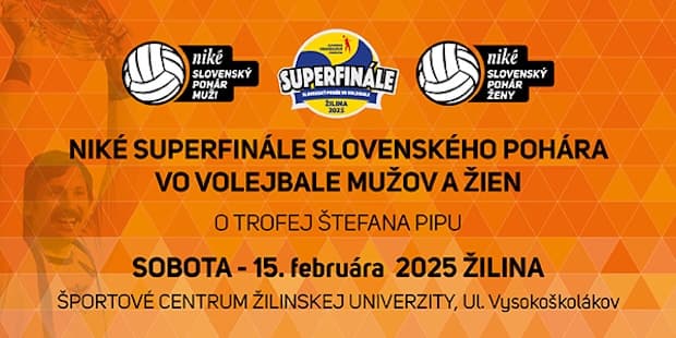 Niké SuperFinále Slovenského pohára 2025 mužov a žien sa uskutoční v Žiline!