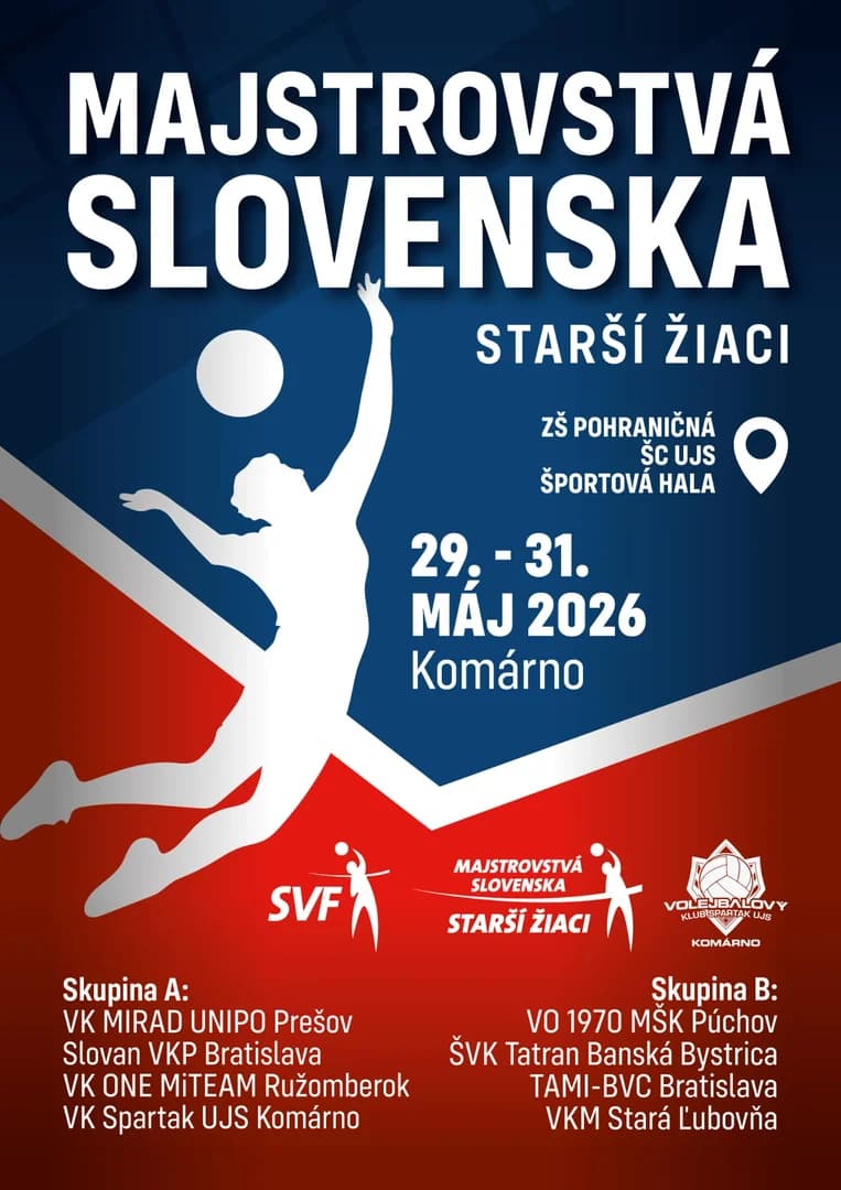 Finálový turnaj M-SR starších žiakov (29.-31.5.2026, Komárno)
