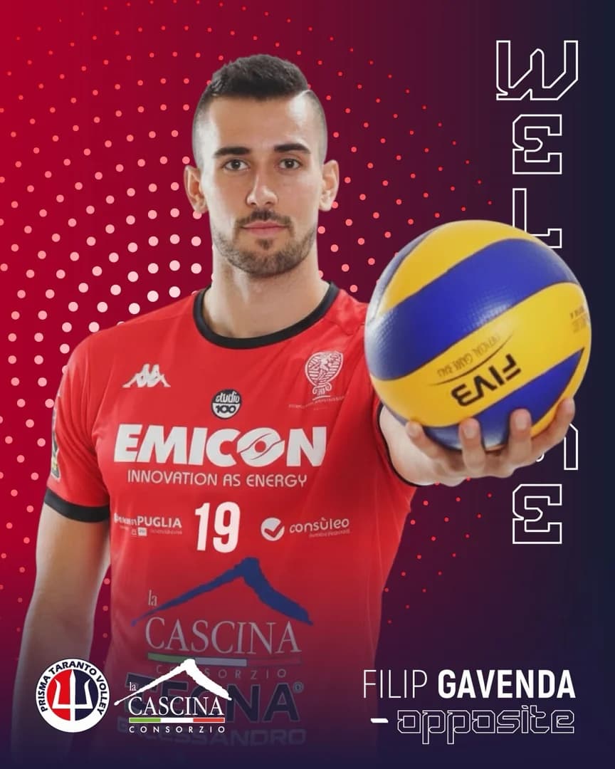 Filip Gavenda posilnil v talianskej Serie A2 Taranto