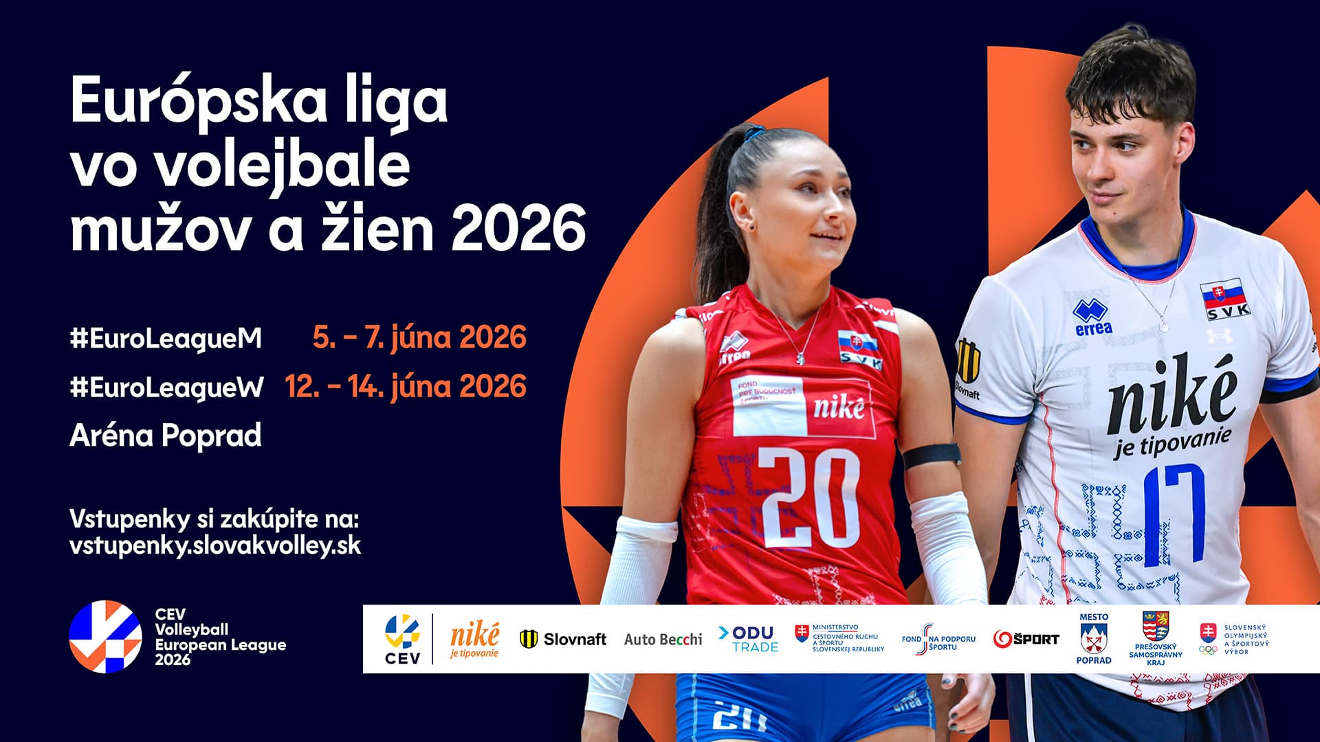 Predaj vstupeniek na najväčšie volejbalové podujatia roka 2026 na Slovensku je spustený!