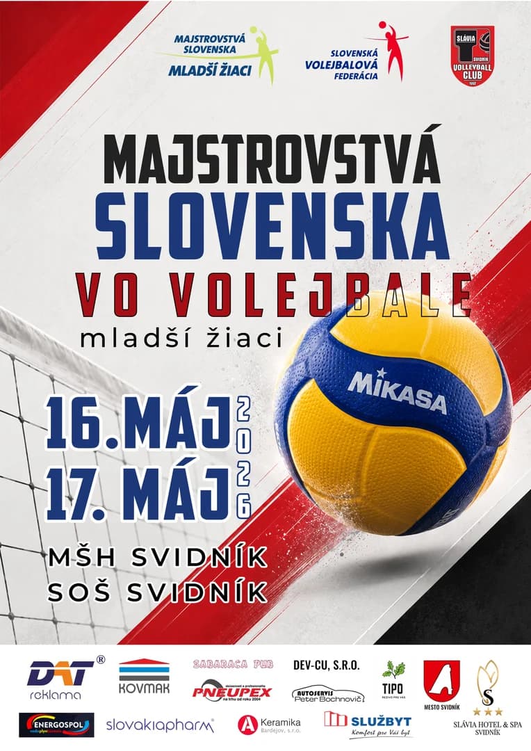 Finálový turnaj M-SR mladších žiakov (16.-17.5.2026, Svidník)