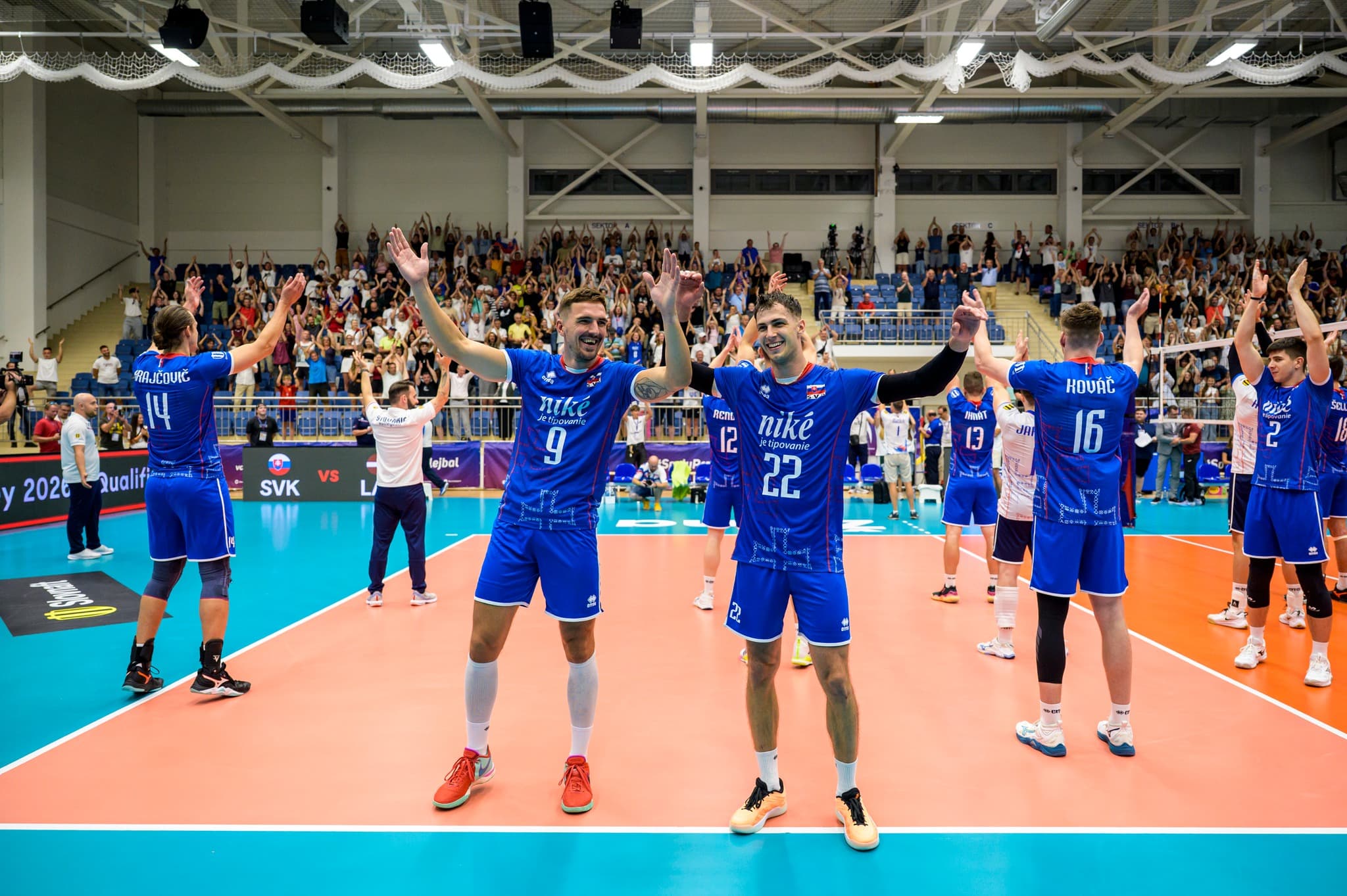 Slováci napokon víťazmi kvalifikačnej skupiny, Lotyši stratili set s Kosovom