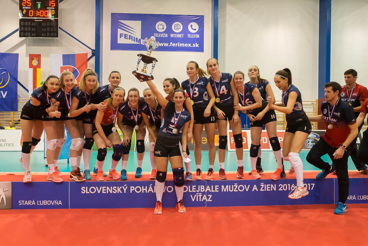 Slávia EU zdolala Volley project 3:0 a 13. krát získala Slovenský pohár