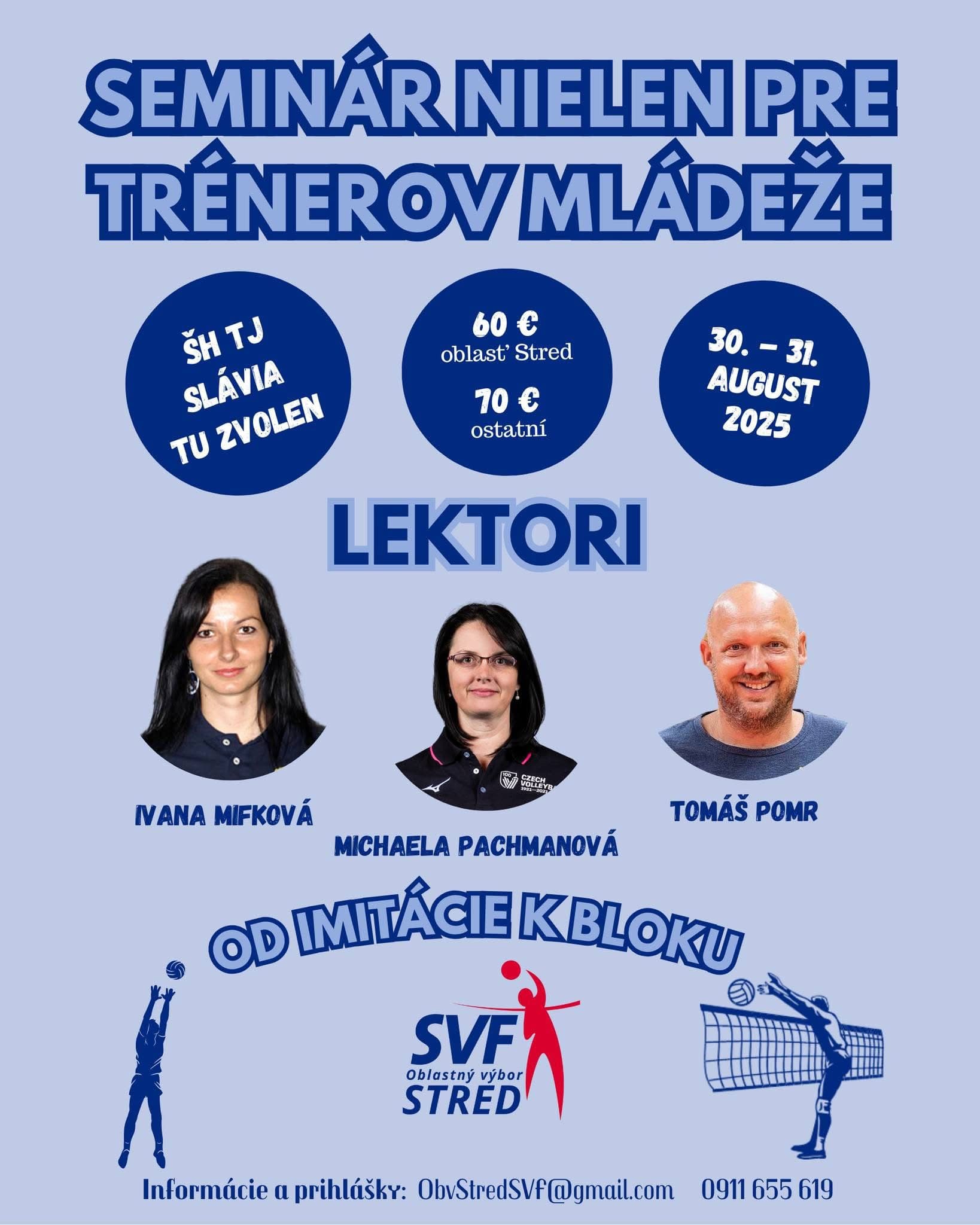 ObV Stred SVF pozýva na špičkový seminár: Od imitácie k bloku