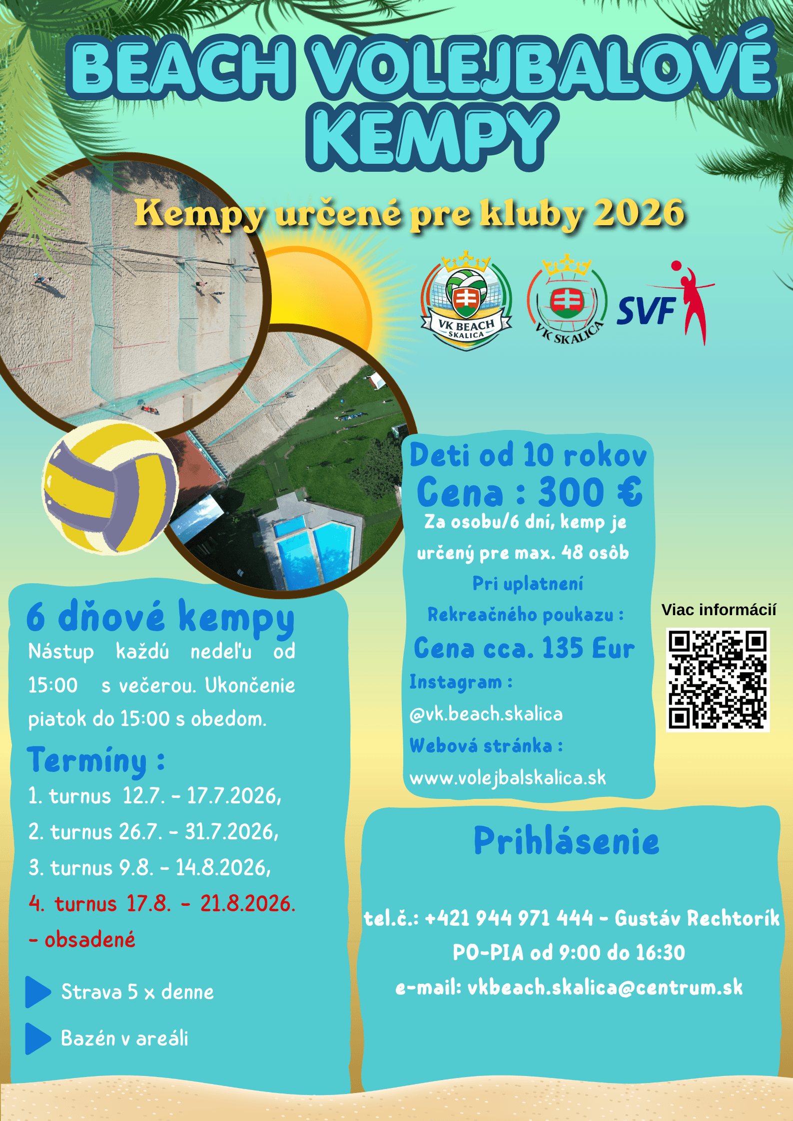 Beach kempy v Skalici: Leto plné piesku a športu pre kluby!