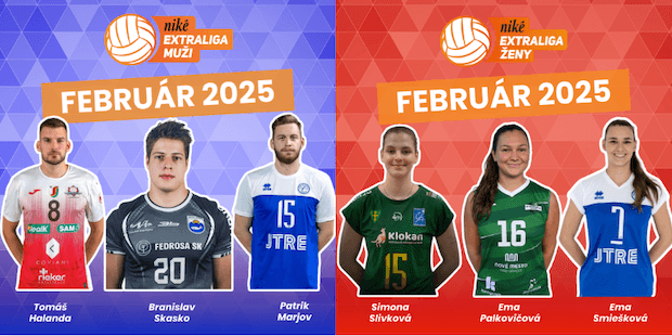 Hlasujte o hráča a hráčku mesiaca február Niké Extraligy