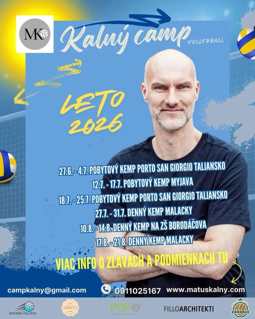 Kalný camp 2026: Leto plné volejbalu, tréningu a zážitkov
