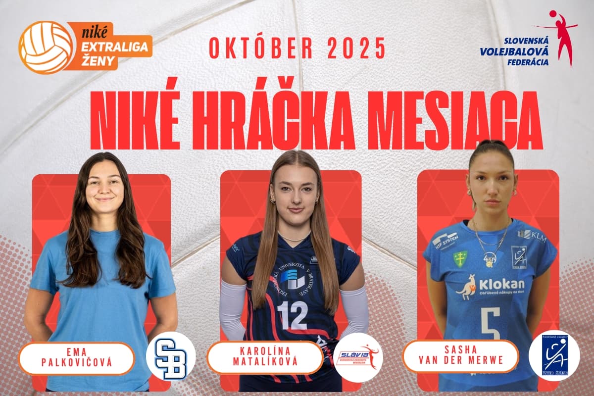 Hlasujte o hráčku mesiaca október Niké Extraligy