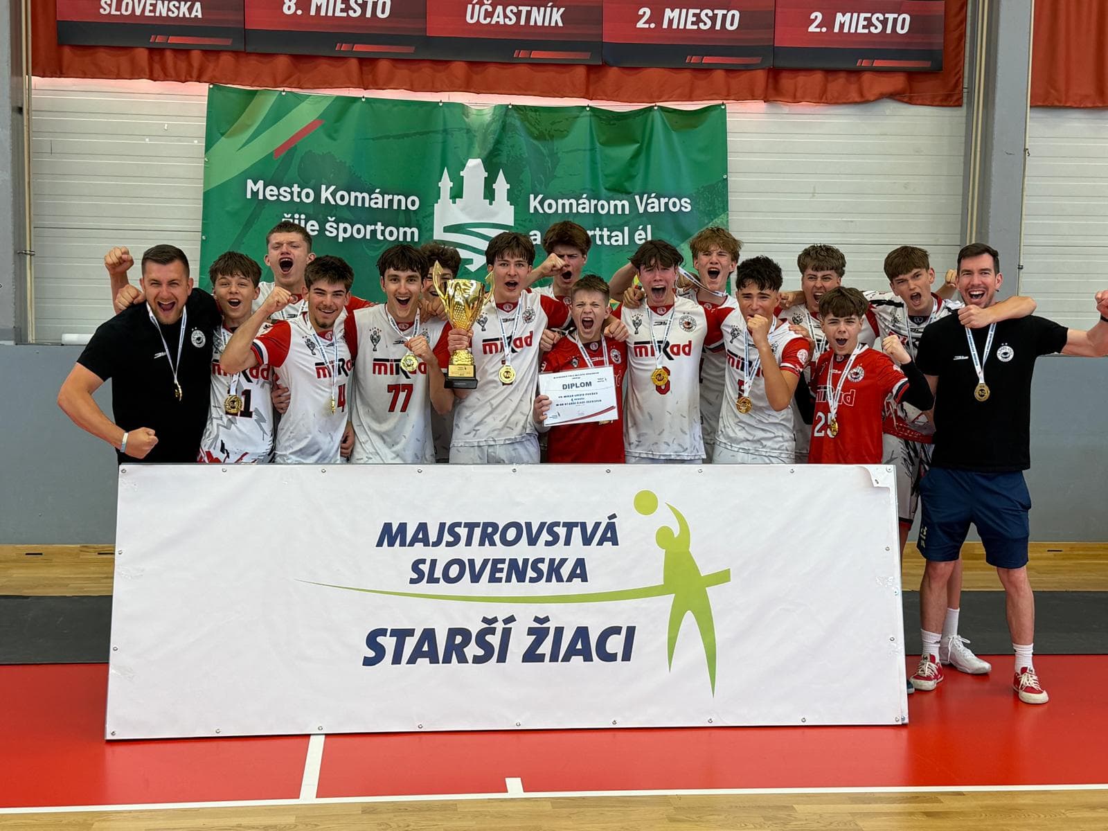 Prešov ovládol majstrovstvá Slovenska starších žiakov, vo finále zdolal Slovan VKP Bratislava