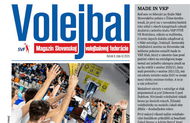 Vychádza nové číslo magazínu Volejbal - apríl 2025