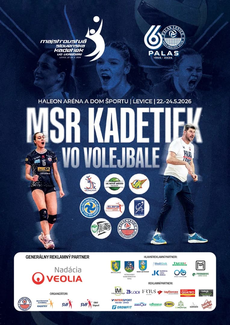 Finálový turnaj M-SR kadetiek (22.-24.5.2026, Levice)