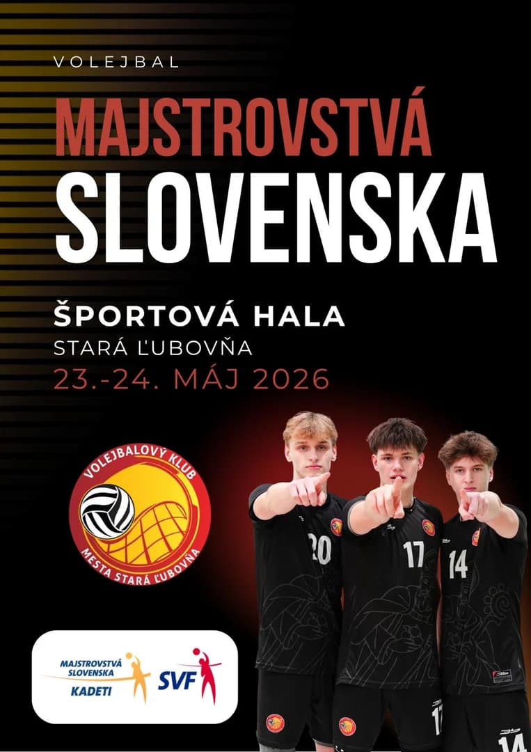 Finálový turnaj M-SR kadetov (23.-24.5.2026, Stará Ľubovňa)