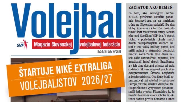 Vychádza nové číslo magazínu Volejbal – október 2026